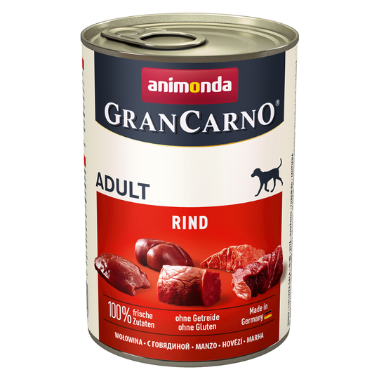 Animonda GranCarno Original Adult 12 x 400 g - Rent nötkött