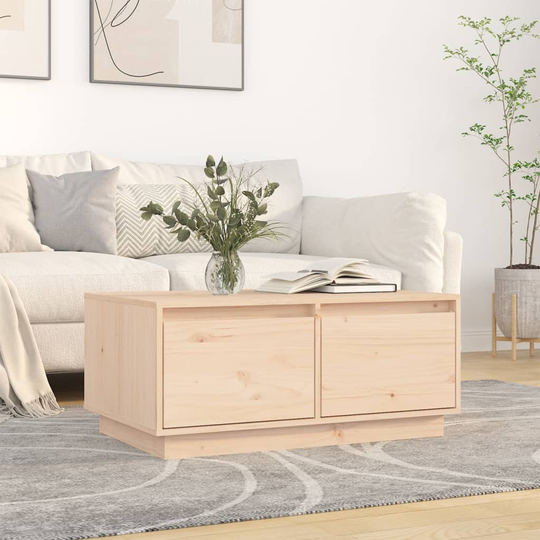 vidaXL Soffbord 80x50x35 cm massiv furu