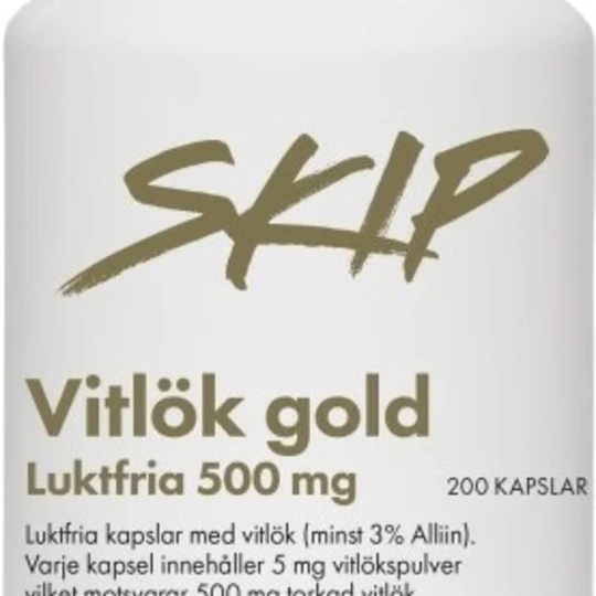 Skip Nutrition Skip Vitlök Gold 500mg 200 kapslar