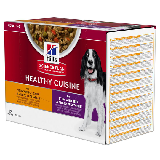 Hill's Science Plan Canine Adult Healthy Cuisine with Chicken & Beef - Ekonomipack: 48 x 90 g