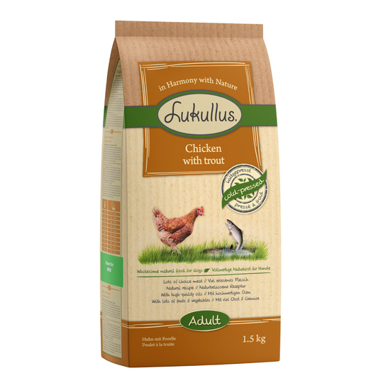 Lukullus Kyckling & öring - 4 x 1,5 kg