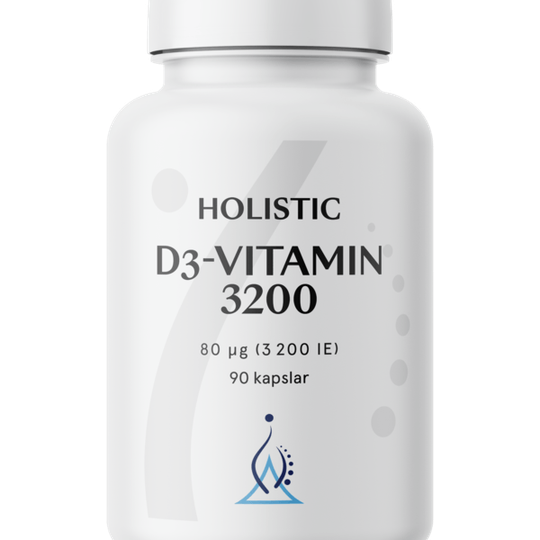 Holistic D3-vitamin 3200 IE 90 kapslar