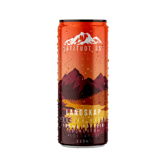 Latitude 65 Landskap Persika/mango 330 ml