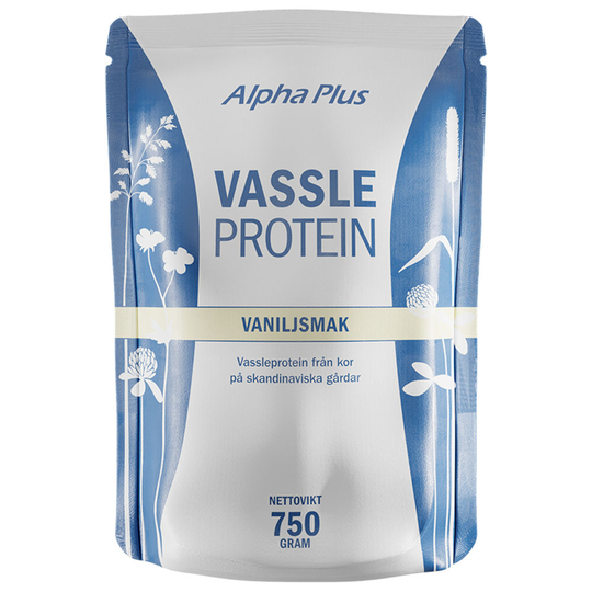 Alpha Plus Vassleprotein Vaniljsmak 750 g
