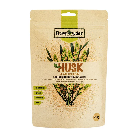 Rawpowder Husk, 250g pulver ekologisk