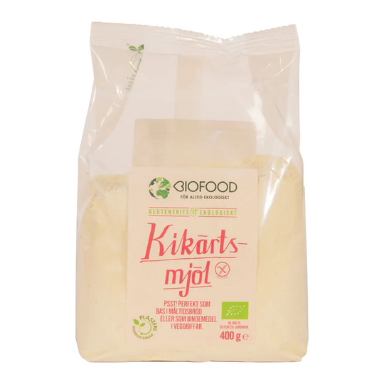 Biofood Kikärtsmjöl, 400 g ekologisk