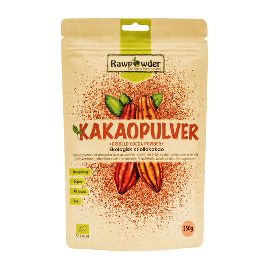 Rawpowder Kakao Criollo, 250g pulver ekologisk