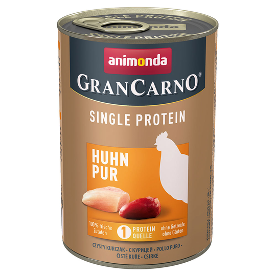 Animonda GranCarno Adult Single Protein 24 x 400 g - Kyckling Pur