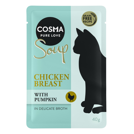 Cosma Soup 12 x 40 g - Kycklingbröst med pumpa
