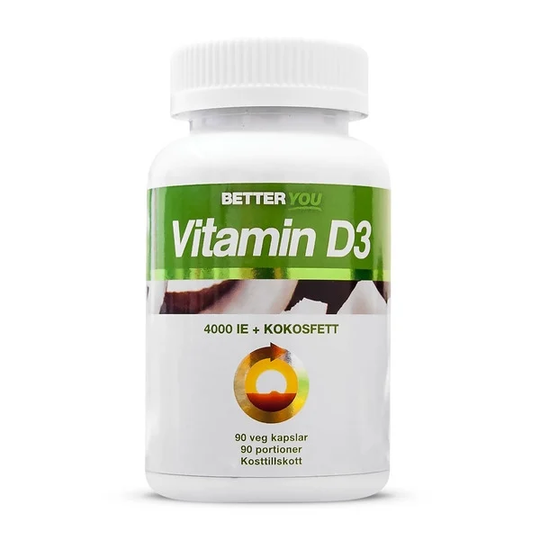 BETTER YOU Better You Vitamin D3 4000 IE + Kokosolja 90 kaps