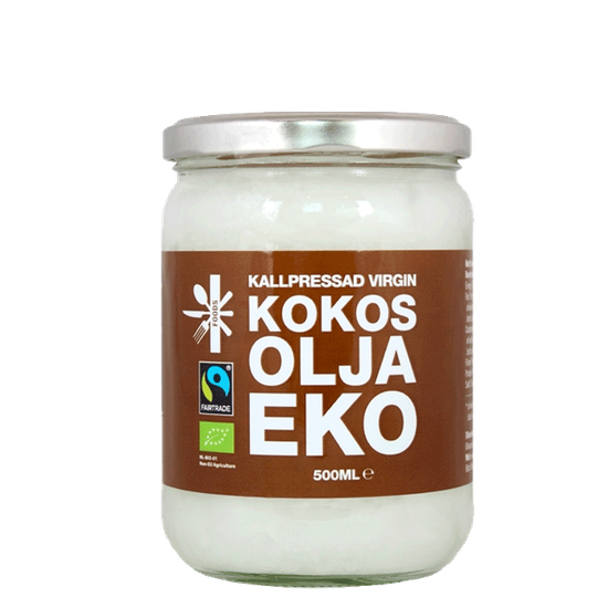 Kokosolja Kallpressad Virgin EKO & Fairtrade, 500 ml