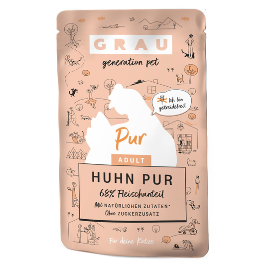 GRAU Gourmet Happen 16 x 125 g - Kyckling pur