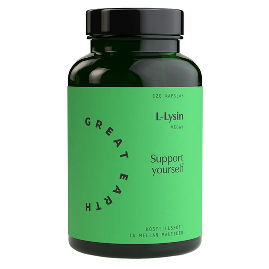 Great Earth L-Lysin, 120 kapslar