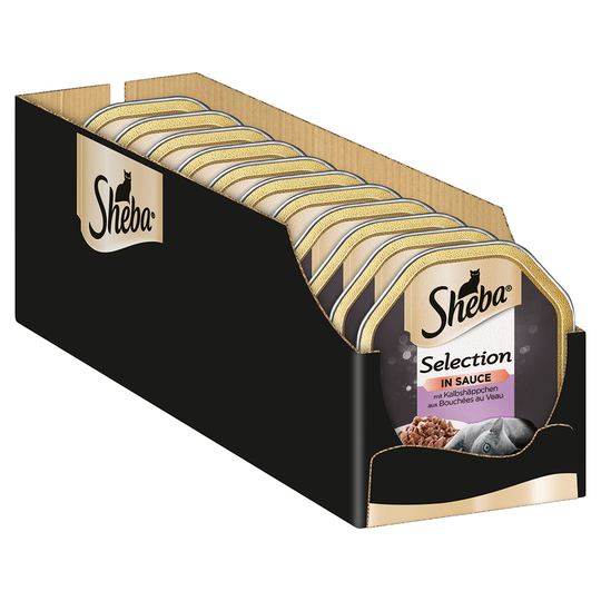 Sheba 22 x 85 g portionsform - Selection Kalvbitar i sås