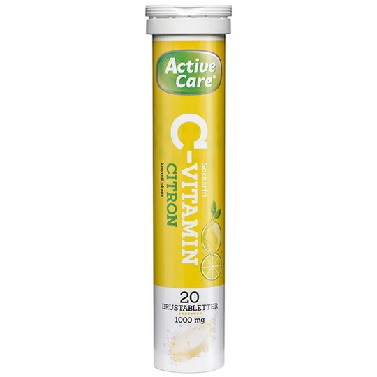 Active Care C-vitamin Citron 20 brustabletter