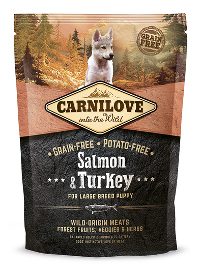 Carnilove Salmon o Turkey Puppy Large 1,5kg