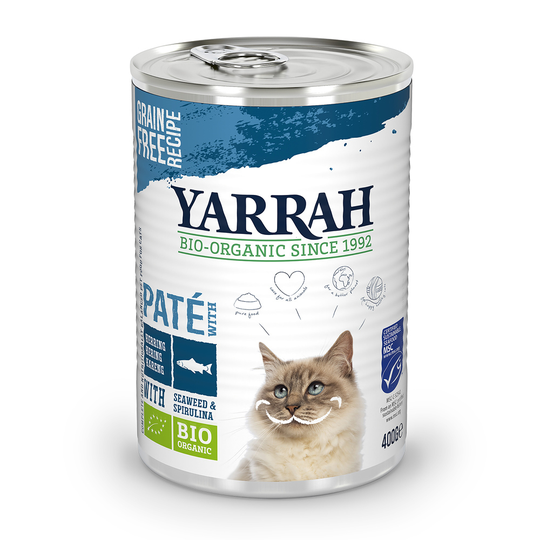 400 g / 405 g Yarrah Organic Paté / Chunks till sparpris - Paté: fisk (400 g)