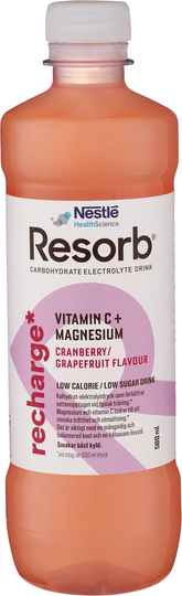 Resorb Recharge Funktionsdryck Cranberry Grapefruit 500ml