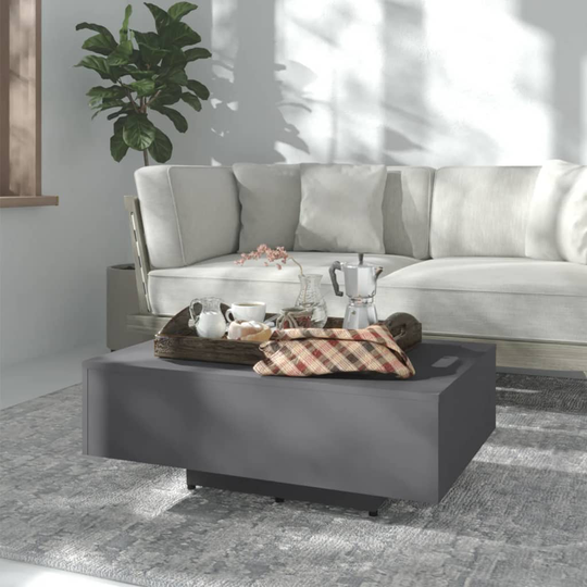 vidaXL Soffbord grå 85x55x31 cm konstruerat trä