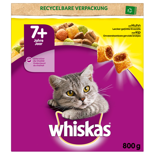 Whiskas 7+ Senior Kyckling - 800 g