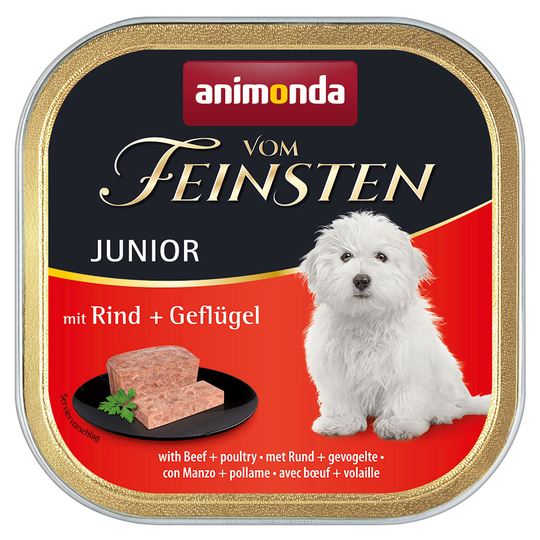 Ekonomipack: Animonda Vom Feinsten 24 x 150 g - Junior: Nötkött & fjäderfä