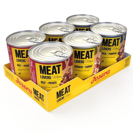 Josera Meatlovers Menü 6 x 800 g - Mixpack 3 sorter