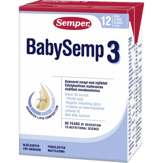 Semper BabySemp 3 Drickfärdig Mjölkdryck 200 ml