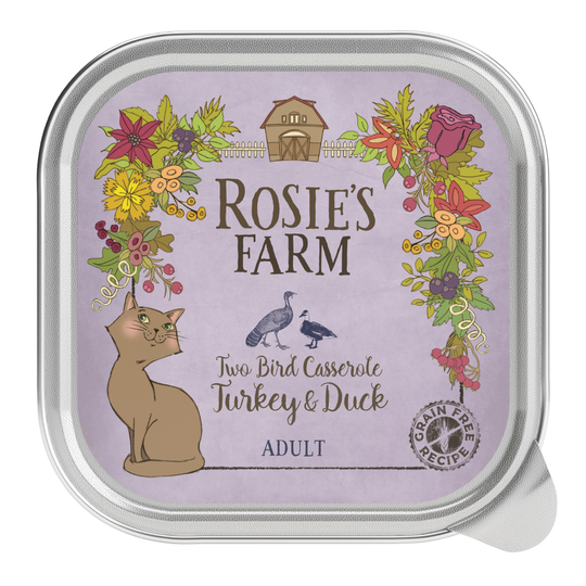 Rosie's Farm Adult 16 x 100 g - Kalkon & anka