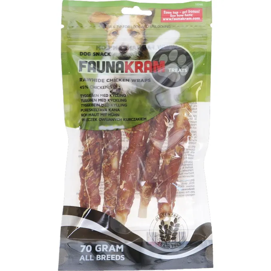 Faunakram Hundgodis Tuggben Kyckling