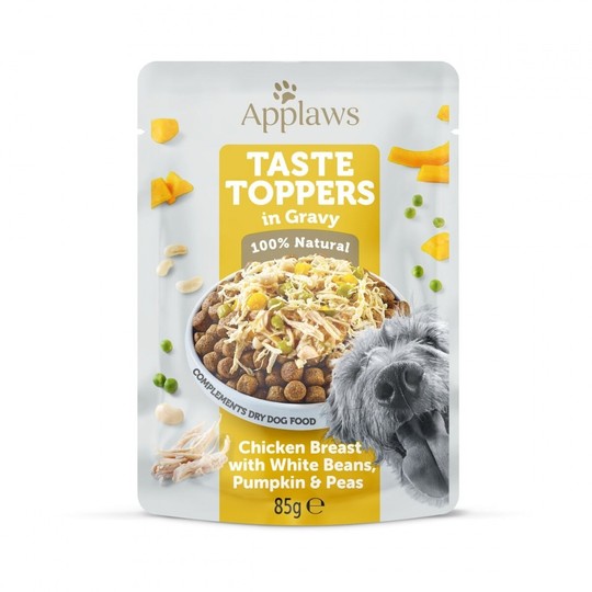 Applaws Taste Toppers Kyckling med Bönor, Pumpa & Ärtor 85 g