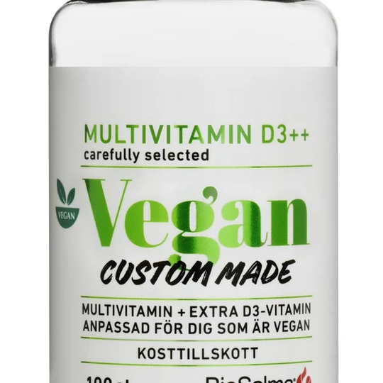 BioSalma Multivitamin Vegan D-vitamin++ 100 kapslar