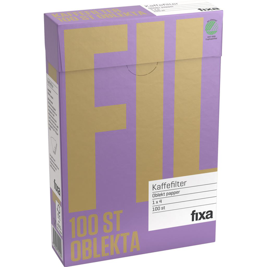 Fixa Kaffefilter Obleka (1 x4) 100 st