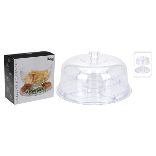Excellent Houseware 6-i-1 serveringsfat