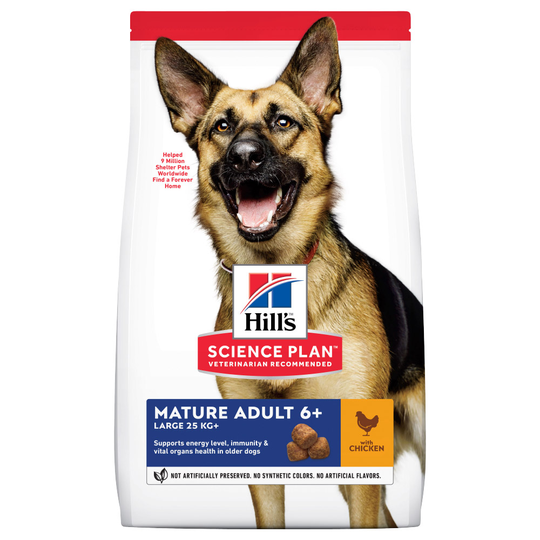 14 + 4 kg på köpet! 18 kg Hill's Science Plan hundfoder - Mature Adult 6+ Large Chicken
