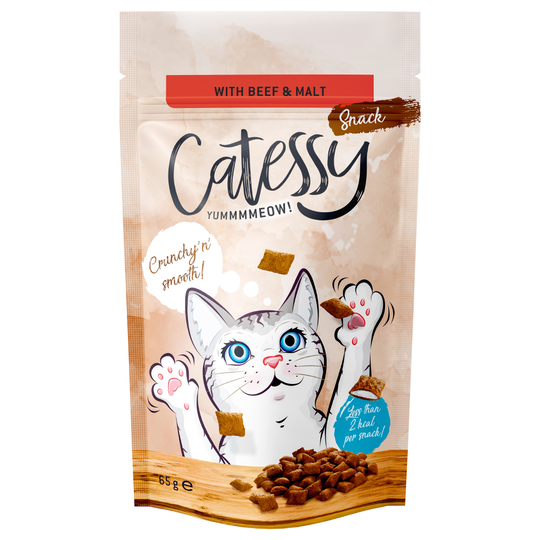 Catessy Knapersnacks 65 g - Nötkött & malt