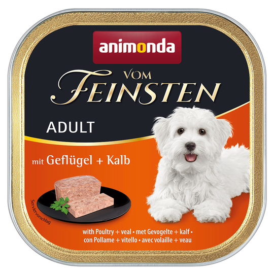 Animonda Vom Feinsten Adult 6 x 150 g - Fjäderfä & kalv