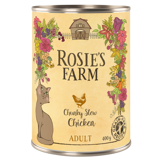 Rosie's Farm våtfoder 6 x 400 g till sparpris! - Kyckling