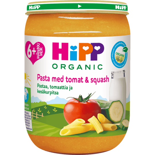 Hipp Pasta m Tomat & Squash 6m 190g