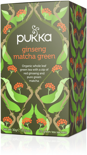 Pukka Grönt Te Ginseng Matcha Green 20-pack