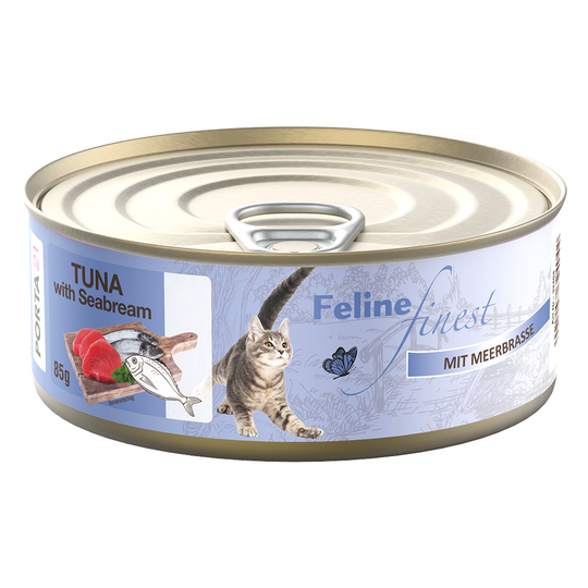 Ekonomipack: Feline Finest våtfoder 24 x 85 g - Tonfisk & havsruda