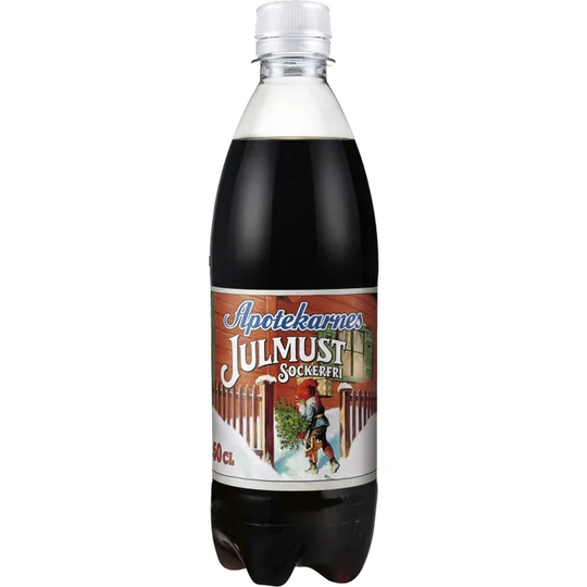 Apotekarnes 4 x Julmust Sockerfri Flaska