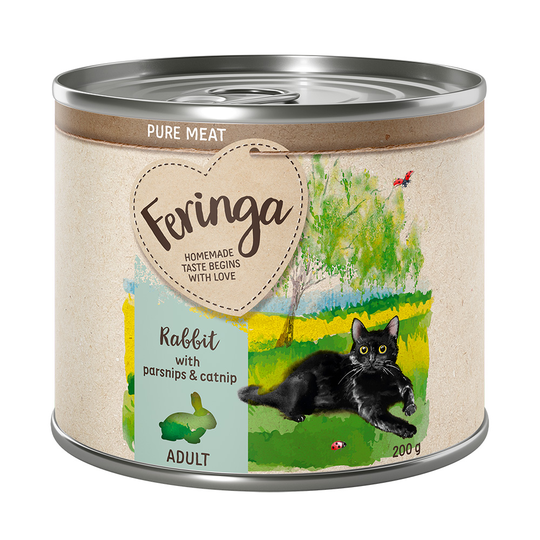 Feringa Pure Meat Menue 6 x 200 g - Kanin med palsternacka & kattmynta