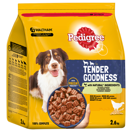 Pedigree Tender Goodness Poultry - 2,6 kg