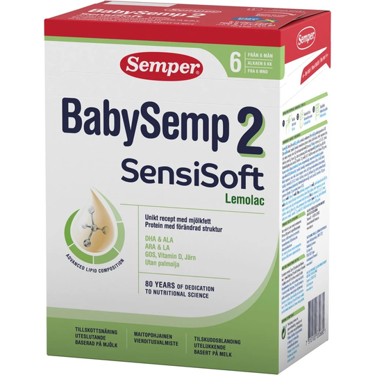 Semper BabySemp 2 SensiSoft Lemolac Tillskottsnäring 700g