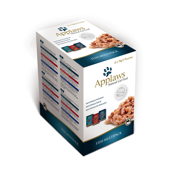 Applaws Selection kattmat - 12 x 70 g Fiskvarianter