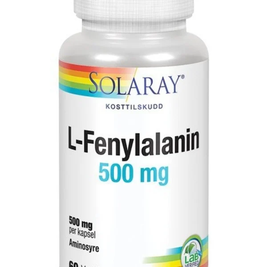 Solaray L-Fenylalanin 60 kapslar