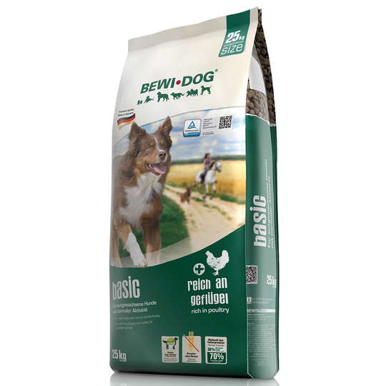 Bewi Dog Basic - Ekonomipack: 25 kg