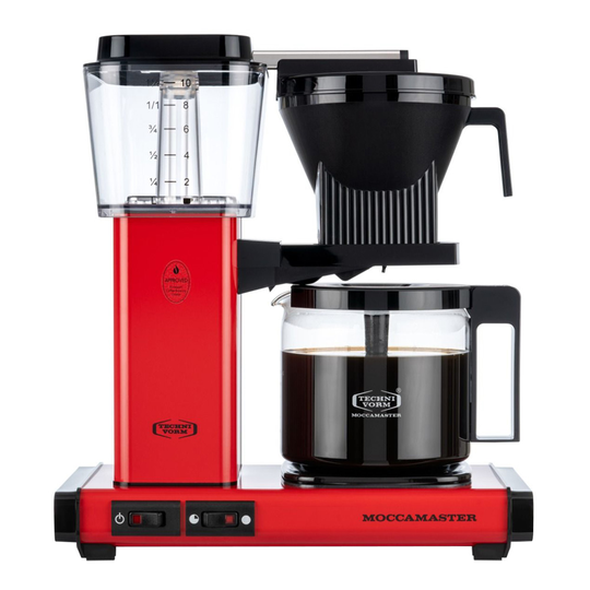 Moccamaster - Moccamaster Automatic Kaffebryggare Red