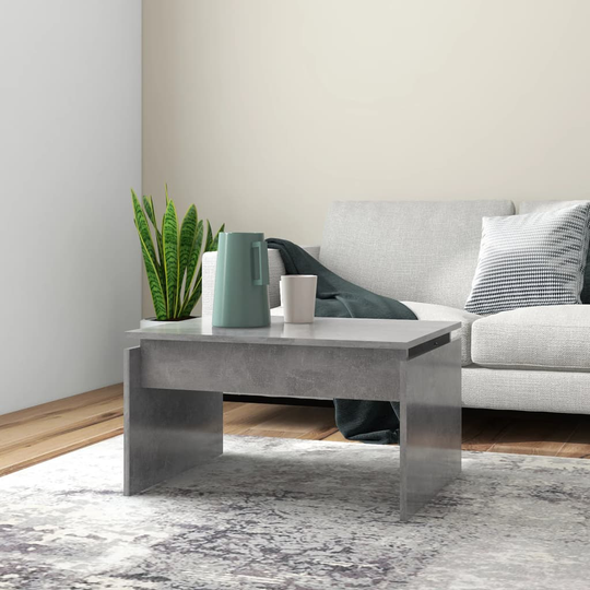 vidaXL Soffbord betonggrå 68x50x38 cm konstruerat trä