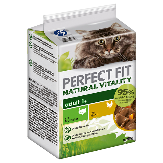 Perfect Fit Natural Vitality - Kyckling + Kalkon 36 x 50 g